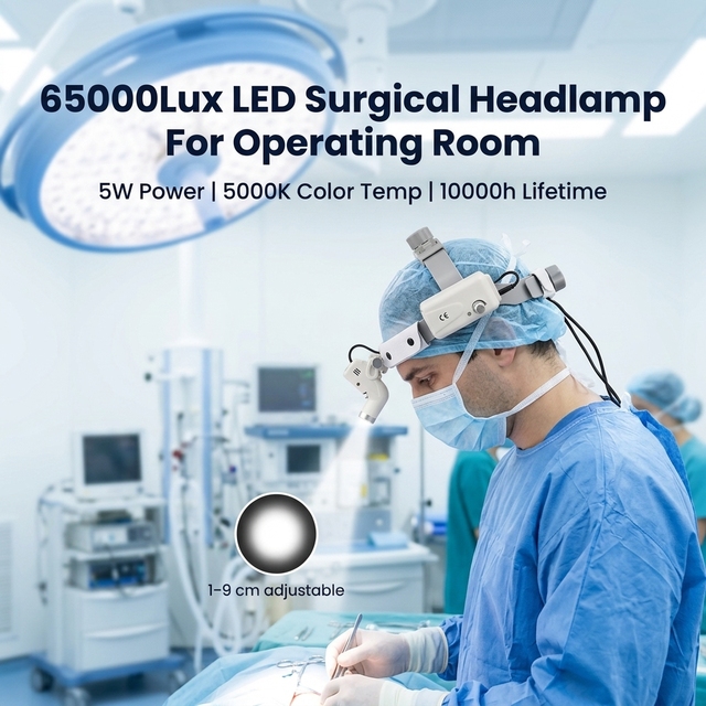 SY-I0354 65000Lux LED Surgical Headlamp Adjustable Spot for Dental Operation Room