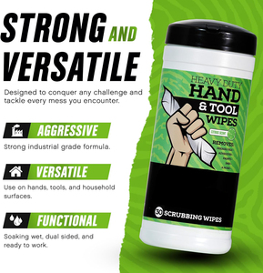 Toallitas de limpieza para eliminar grasa, aceite, pintura, tintas Toallitas de limpieza industrial resistentes para automóviles - Product Image 3