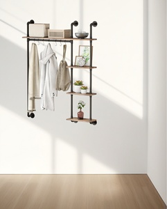 Étagères murales en fer pour pipelines industriels avec tige de suspension étagère de salle de bain étagère <span class=keywords><strong>murale</strong></span> type étagère à tiroirs <span class=keywords><strong>murale</strong></span> personnalisée - Product Image 3