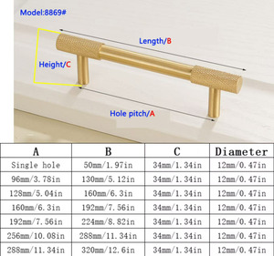Антикварная ручка из цельной латуни с бронзовым покрытием, золотистая сетчатая латунная ручка для шкафов и гардеробов - Product Image 4