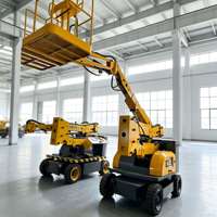 Plateforme élévatrice articulée autopropulsée électrique de haute qualité Huali HL-SW-22 16m 300Kg pour travaux de construction en hauteur