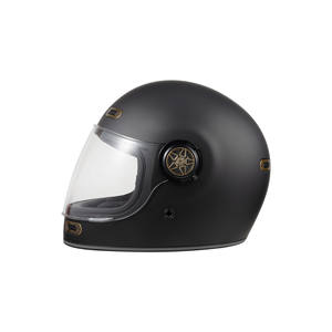 หมวกกันน็อคเต็มหน้า carburo ย้อนยุค CE Matt สีดำ M - Product Image 5