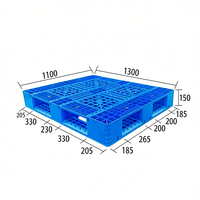 Palette en plastique légère et portable à bas prix, palette jetable pour l'exportation et l'expédition