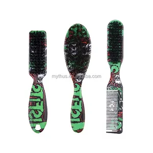 Best Seller Salon Barber Green Cleaning Fade Brush Beard Hair Clean Brush New Color Broken Hair Clean Brush