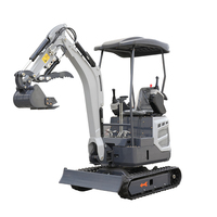 Pengiriman Gratis Euro 5 China Small Digger Ce Epa Mesin Penggali Mini Excavator Crawler Dengan Bucket Thumb Mesin Impor