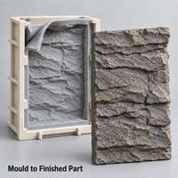 Moule en résine Tietuo + noyau en élastomère PU pour composants en faux pierre C256-G1, nettoyage facile, 10 ans d'expérience, support de moule d'essai