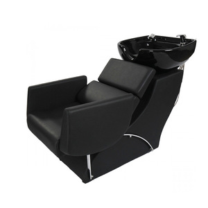 <span class=keywords><strong>Lit</strong></span> de lavage de cheveux de salon de coiffure-<span class=keywords><strong>Lit</strong></span> de coiffure et de rinçage semi-inclinable spécial avec bassin en céramique - Product Image 4