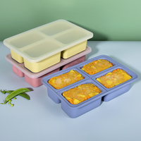 Cubes de glace 1 tasse de plateau de congélation en silicone extra large avec couvercle pour sauce au bouillon de soupe