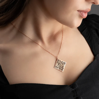 Collier personnalisé avec code QR populaire, message de chanson, image, lien, pendentif de toute forme, charme délicat avec code vocal