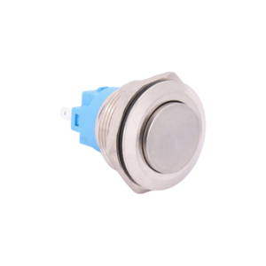 22MM Stainless Steel Button High Head 1NO Ring Illuminated IP65 Home Appliance Use - Product Image 1