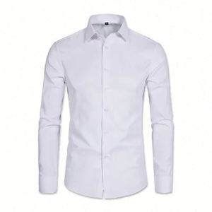 ออกแบบเสื้อเชิ้ตแขนยาวกันยับแบบ OEM ตามสั่ง ผ้าดูแลรักษาง่าย สำหรับชุดยูนิฟอร์มบริษัทและพนักงาน - Product Image 1