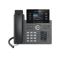 Teléfono IP SIP PoE Grandstream GRP2602P, 4 Líneas SIP, Pantalla LCD Retroiluminada, Audio HD Opus, Conferencia de 5 Vías, Teléfono VoIP para Hoteles, Oficinas y Negocios