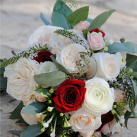 Real Touch Arrangements de fleurs artificielles de mariage Bouquet décorations de fleurs de mariage
