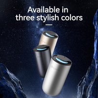 Diffuseur de parfum de voiture portable de luxe en métal avec lumière d'ambiance, parfum personnalisé, huile essentielle, désodorisant