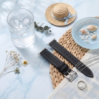 Bracelet de montre en cuir de 20 mm pour montre Seiko Garmin, bracelet fin pour poignet, 18 mm 22 mm