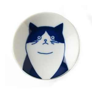 Platos pequeños de cena de cerámica de gato familiar para restaurante - Product Image 1