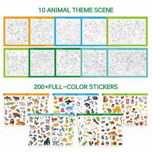 Livre d'activités attrayant pour l'apprentissage précoce : Mes premiers animaux à chercher et trouver avec autocollants pour enfants de 3 à 5 ans - Product Image 5