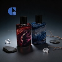 Botella de Perfume de Vidrio de Lujo, Multiusos, 30ml 50ml 100ml, Recargable, con Pulverizador y Tapa