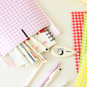 <span class=keywords><strong>Ins</strong></span> wind – sac express à carreaux de couleur visage souriant mignon, enveloppe sac à vêtements, sac à bulles antichoc - Product Image 4