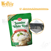 Sacs personnalisés haute température 121°C ℃   Sachet Doypack alimentaire refermable pour repas prêts à consommer, riz blanc précuit micro-ondable, pochette stérilisable