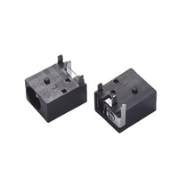 Vente directe d'usine Prise d'alimentation CC DC044-2.0-Fer 3 broches Femelle Rectangle Broche Boîtier PBT pour PCB RoHS