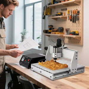 Venta al por mayor: Router CNC 6040 de 3 ejes, 800W 1.5KW, máquina de grabado de escritorio, precio de fábrica, para madera y metal, ¡gran oferta! Fabricante OEM. - Product Image 1