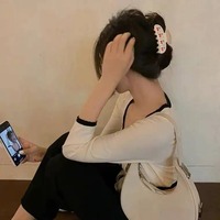 Pince à cheveux en acétate, nouveau design, ornée de strass, pince à cheveux de luxe en acétate pour cheveux épais, vente en gros, petit MOQ 12 pièces