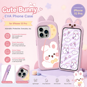 เคสโทรศัพท์มือถือ HGD กันน้ำ รุ่นยอดนิยม Eva ลายกระต่ายน่ารัก ปี 2024 สำหรับ iPhone 13 14 15 Pro Max X Xs Xr - Product Image 2