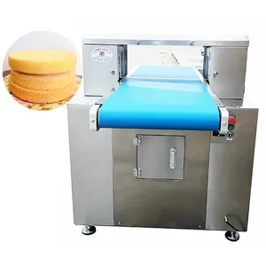 Máquina fatiadora de bolo, equipamento industrial mecânico automático horizontal da padaria do pão