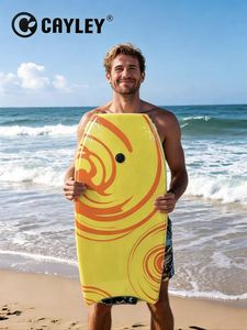 Bodyboard con Motivo a Spirale Vivace, Tavola da Surf Aerodinamica con Leash Plug per Spiaggia, Piscina, Intrattenimento Acquatico per Principianti - Product Image 2