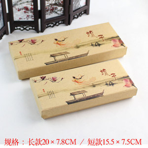 Wooden Comb Gift <b>Box</b> Rectangle Paper <b>Material</b> For Gift Craft Jewelry <b>Storage</b> - Product Image 2