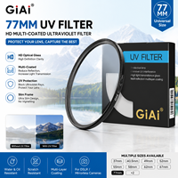 Filtre UV mince de 77 mm pour objectif d'appareil photo, verre optique HD, filtre de protection ultraviolet multi-couches pour la photographie DSLR sans miroir
