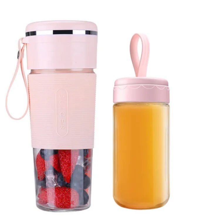 Máy Ép Trái Cây Mini Máy Xay Sinh Tố Cầm Tay Với Chai 300Ml Không Chứa Bpa