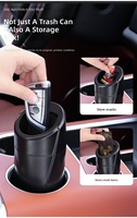 Nouvelle poubelle multifonctionnelle mini pour voiture, double usage (véhicule et maison), seau de rangement portable et étanche
