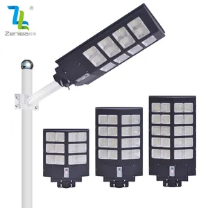 Human Body Induction Ip65 Waterproof Outdoor Smd 300w 400w 500w Integrated All In One Solar Led Streetlight