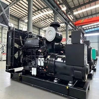 Groupe électrogène diesel Cummins à châssis ouvert 400 kW durable, générateur 500 kVA refroidi par eau, triphasé 50/60 Hz, faible consommation de carburant, CE ISO, puissance industrielle