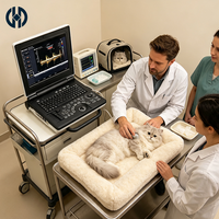Ecógrafo Doppler Color Veterinario Portátil con Batería Integrada de Gran Capacidad, Máquina de Ultrasonido Veterinario para Hospital de Animales