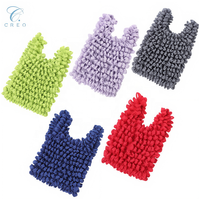Sac de rangement extensible personnalisé à double poignée, texture plissée, flexible, sac fourre-tout élastique extensible pour les courses et les articles ménagers