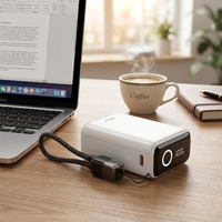 Batterie externe portable ultra-mince OEM, prix usine, personnalisée, avec écran LCD, pour ordinateur portable, charge rapide PD 20W, 10000mAh
