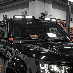 Accesorios de modificación de coche, piezas de automóvil, piezas de carrocería de parachoques delantero negro brillante para <span class=keywords><strong>Land</strong></span> <span class=keywords><strong>Rover</strong></span> L663 Defender <span class=keywords><strong>2020</strong></span> + - Product Image 2