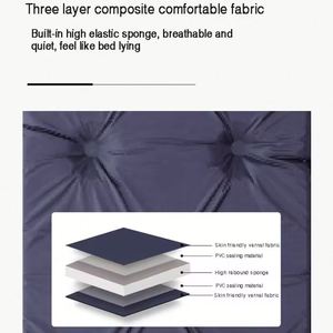 Matelas de camping auto-gonflant pliable pour l'extérieur, en mousse isolante, pour randonnée et tente - Product Image 3
