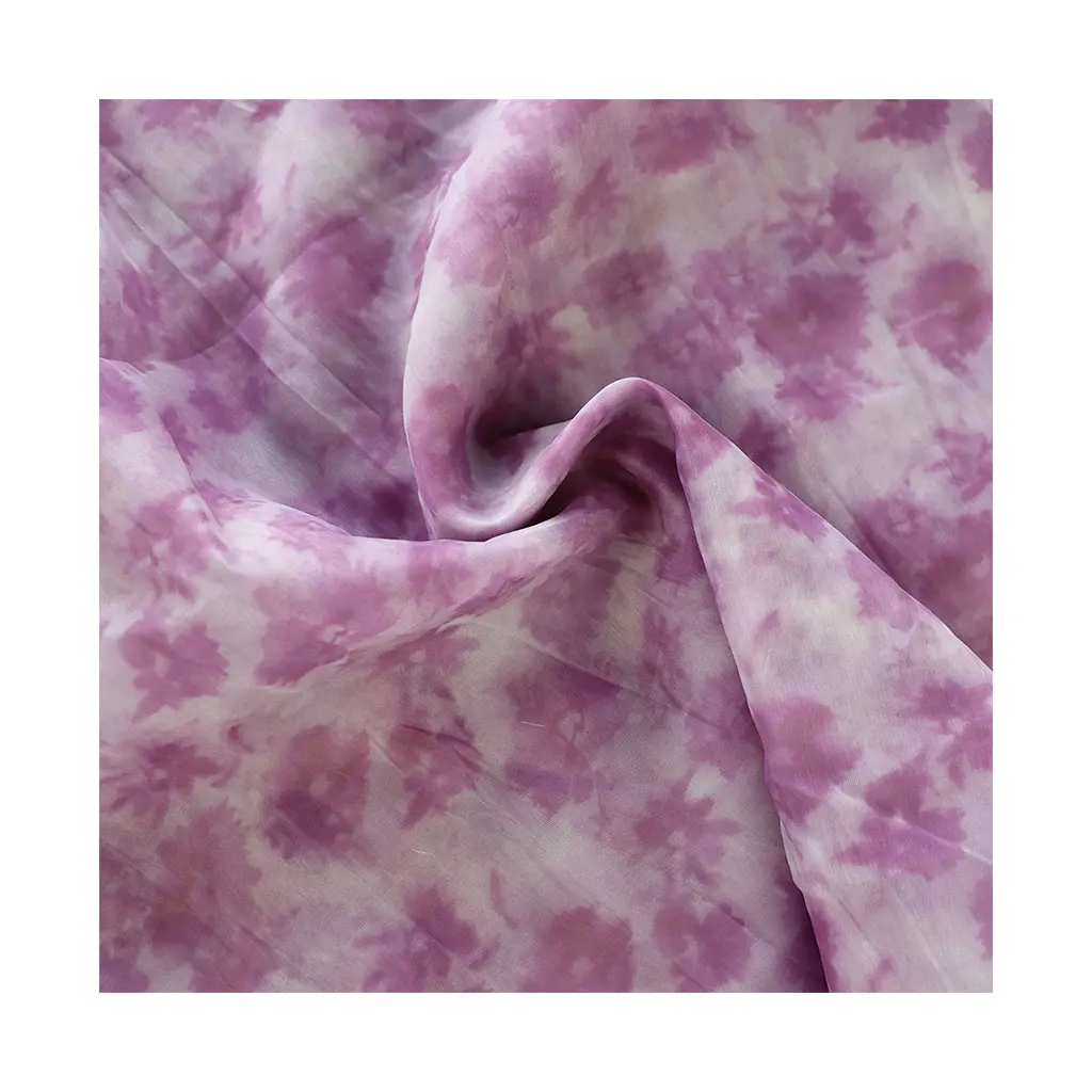 Vải Tuyn Polyester Voan Ăn Mặc Hoa Tùy Chỉnh In Organza In Vải