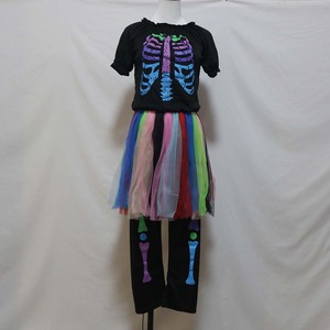 Adulto 1980s Disco Day <span class=keywords><strong>Bones</strong></span> Esqueletos Día DE LOS Muertos Disfraz de mujer HOHC-008-3 - Product Image 3