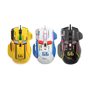 Souris de jeu ergonomique filaire USB à 10 touches, programmation macro, 13 modes d'éclairage RVB, 6 niveaux de DPI 12800, stock d'usine - Product Image 2