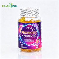 Gummies au magnésium avec prébiotiques et probiotiques, saveur framboise, sans sucres ajoutés, pour le soutien du stress, du sommeil et de la récupération, OEM