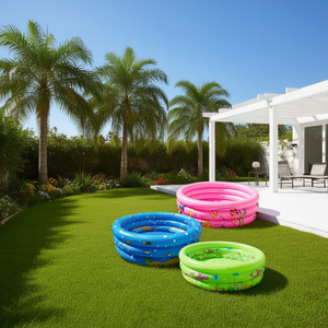 Piscina Gonfiabile Hl20215 100Cm in Plastica per Uso Domestico, Colori Rosa Blu Verde, Attrezzatura da Gioco per Bambini all'Aperto - Product Image 2