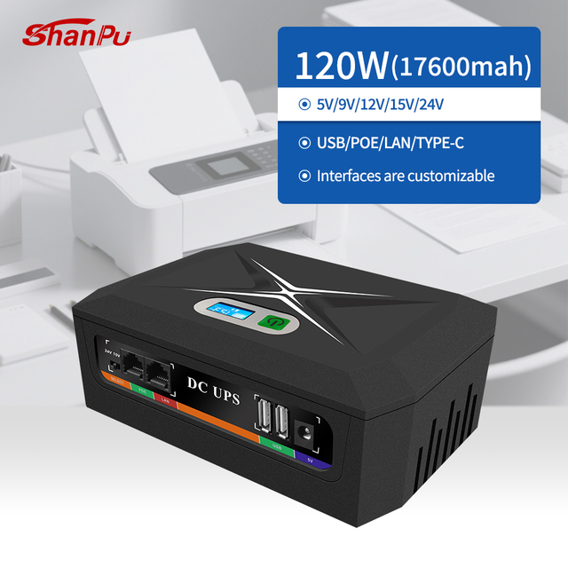 120W Closed Circuit Television Uninterruptible Power Supply Mini Ups 5v 9v 12v 24V for Camera