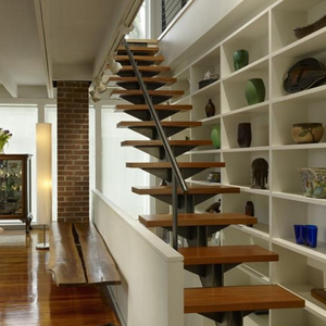 Viga <span class=keywords><strong>Central</strong></span> de escaleras de madera nuevo producto loft escalera de estilo para casa renovación - Product Image 6