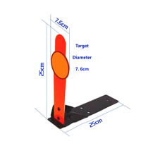 7.6CM Bullseye Amovible Arbalète Bombe À Eau Spécial En Plastique Cible Plaque Ne Réinitialise Pas L'équipe De Guerre Tir Formation Humaine