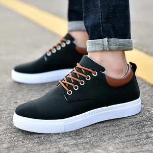 New Men's <b>Canvas</b> Walking Shoes All Seasons Casual Trendy Sneakers - Product Image 4